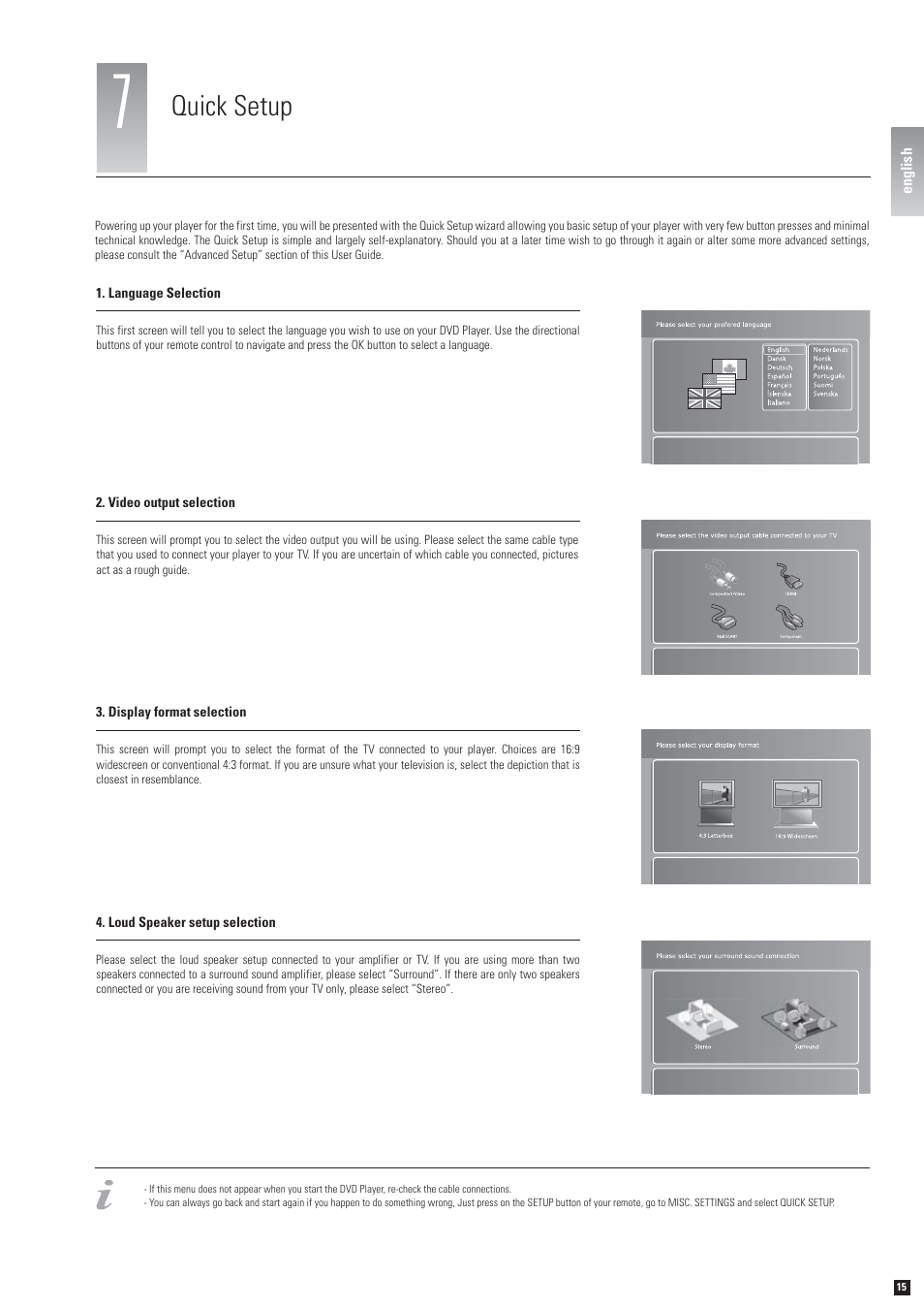 Quick setup | KiSS Networked Entertainment KiSS DP-600 User Manual | Page 13 / 39