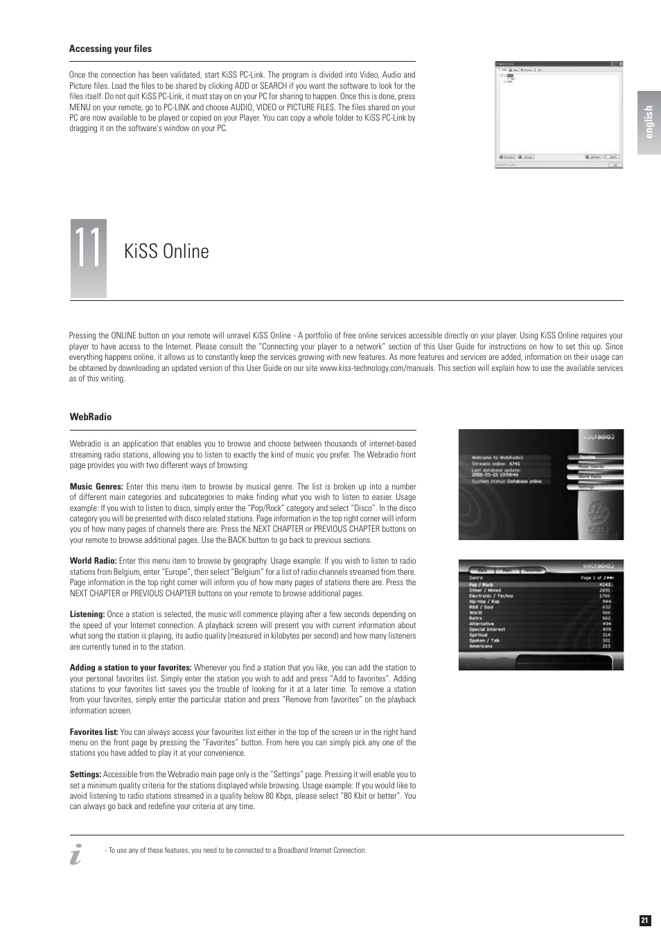 Kiss online | KiSS Networked Entertainment KiSS DP-600 User Manual | Page 19 / 39