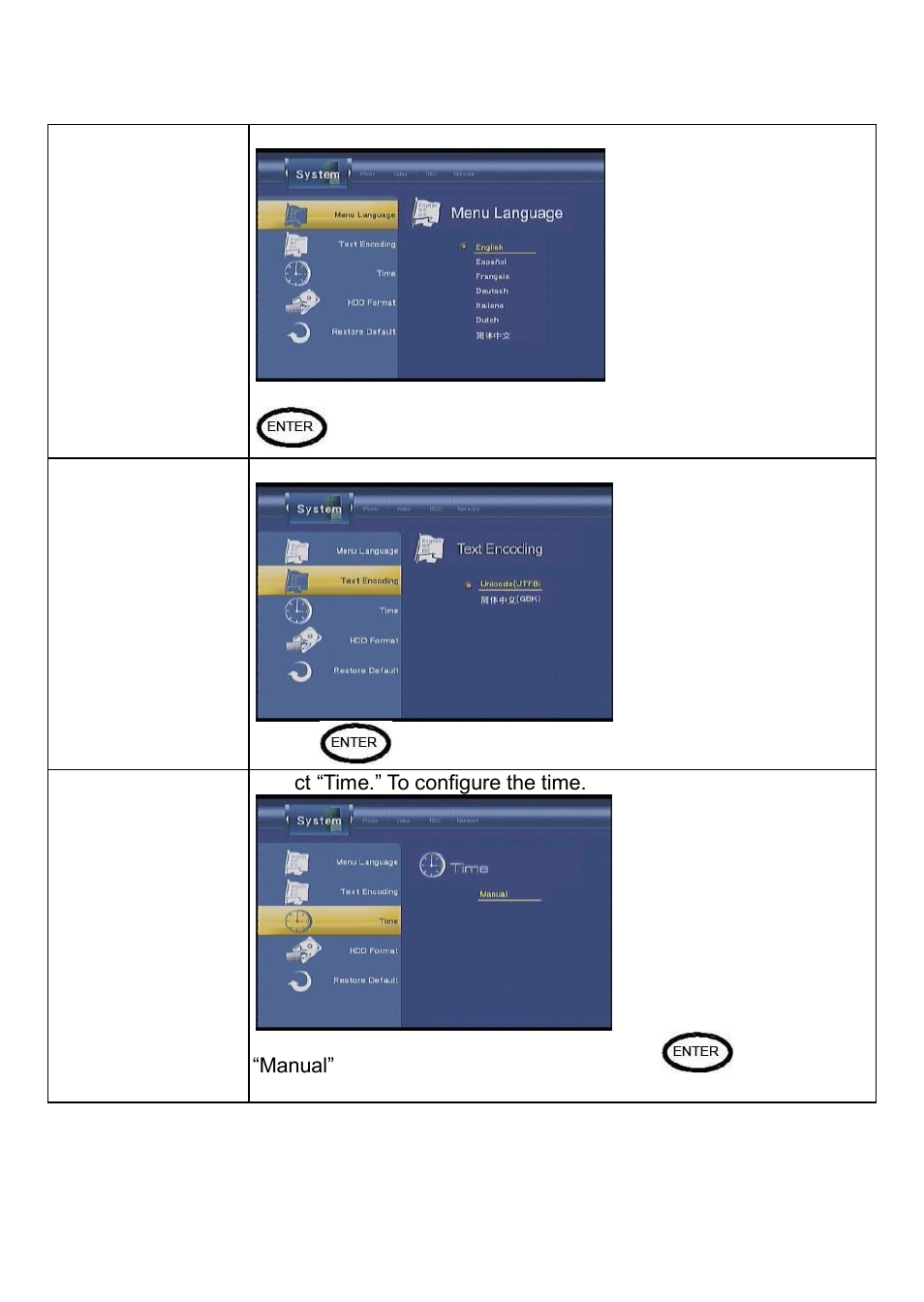 Setup menu | Kingwin KM-31BK User Manual | Page 31 / 58