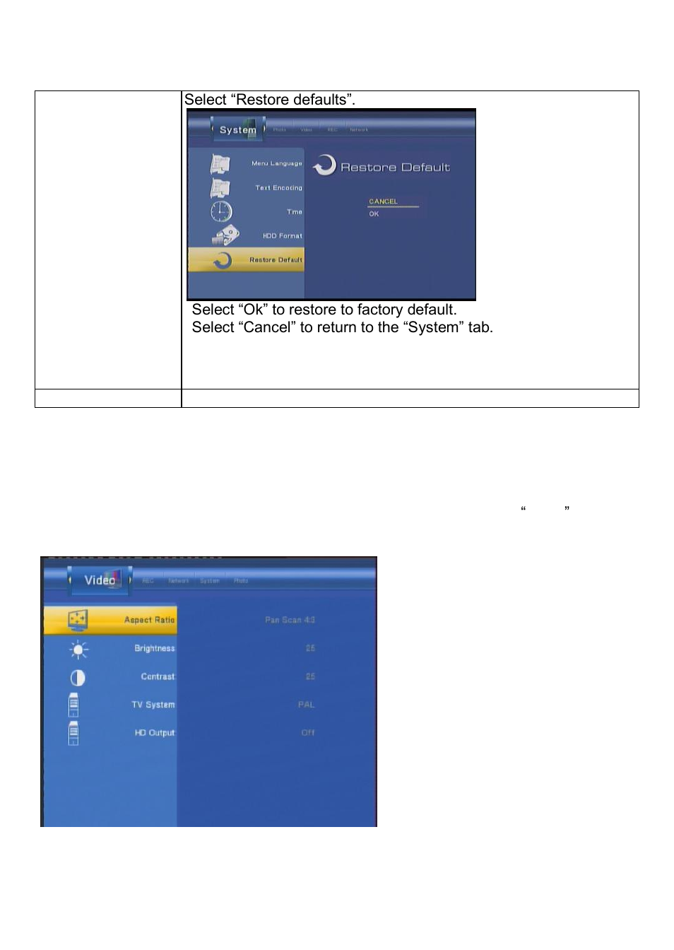 Setup menu | Kingwin KM-31BK User Manual | Page 33 / 58