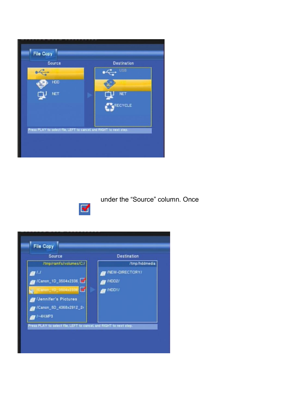 File copy menu | Kingwin KM-31BK User Manual | Page 54 / 58