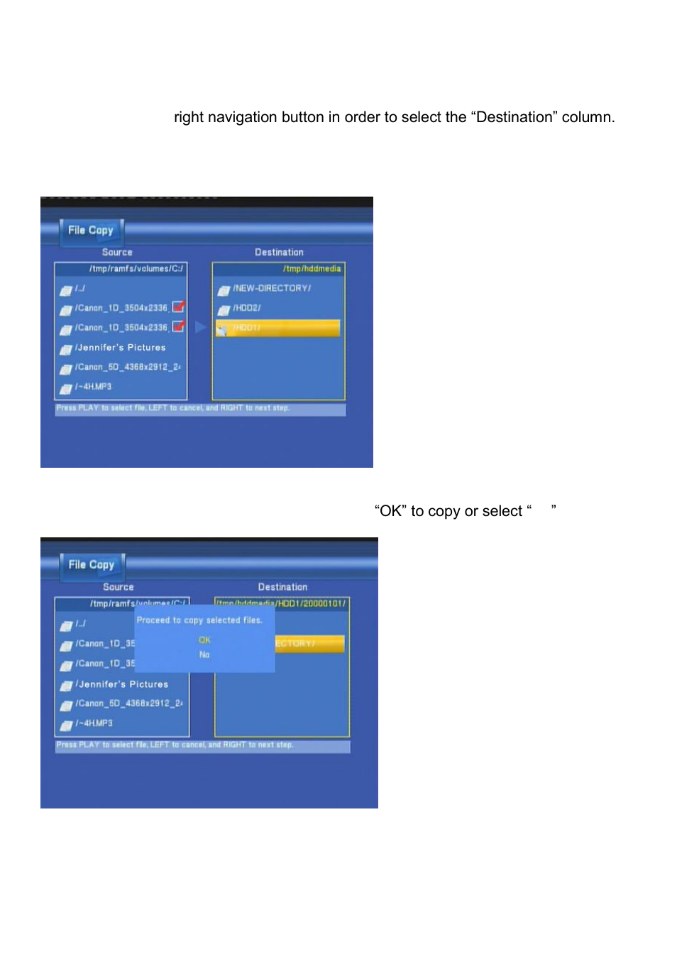 File copy menu | Kingwin KM-31BK User Manual | Page 55 / 58