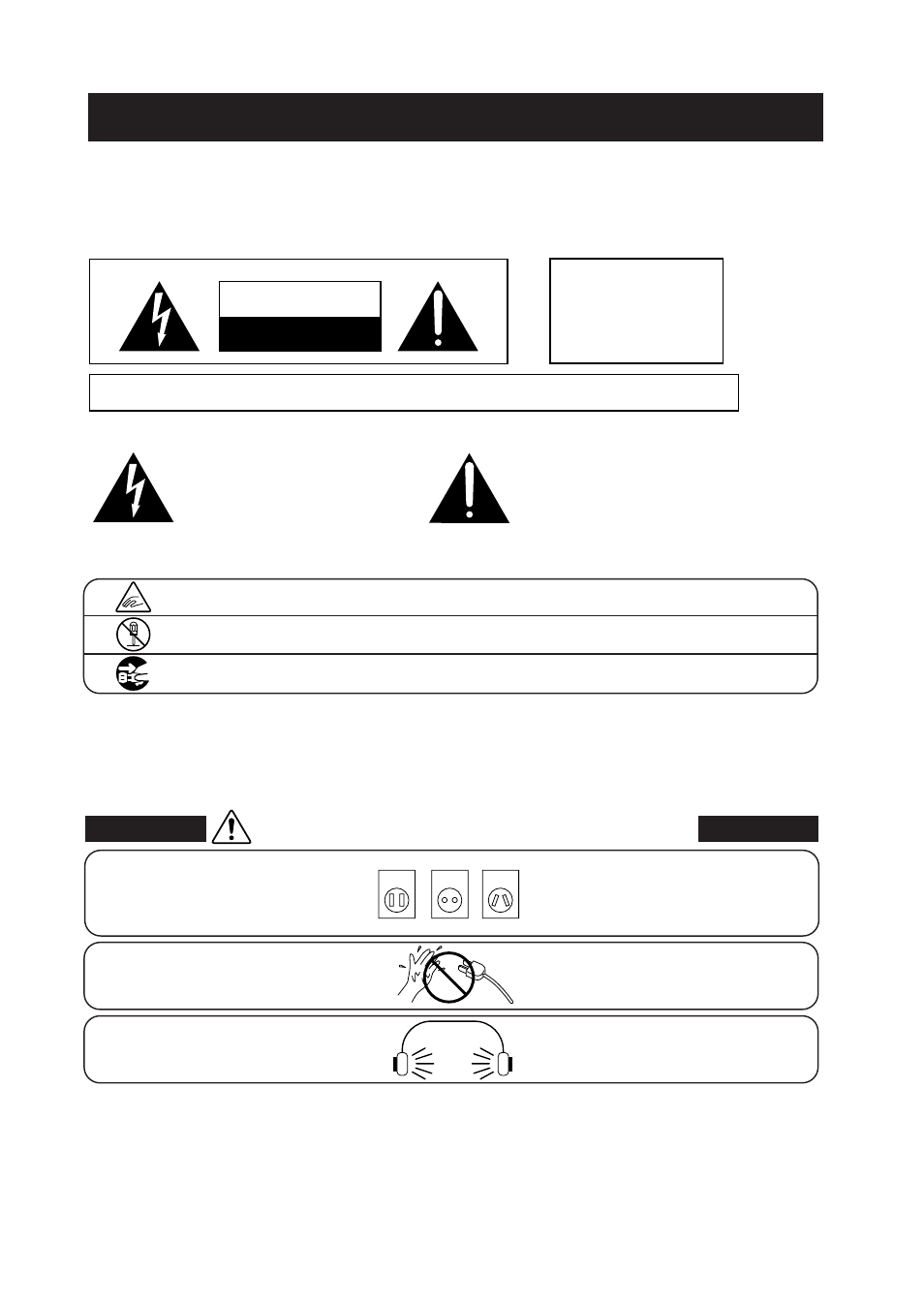 Important safety instructions, Save these instructions, Caution | Warning, Avis : risque de choc electrique | Kawai ES3 User Manual | Page 2 / 34