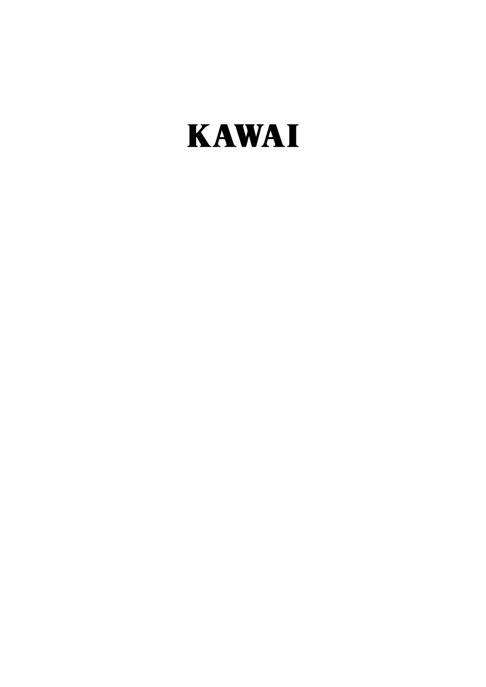 Kawai PN81 User Manual | 25 pages