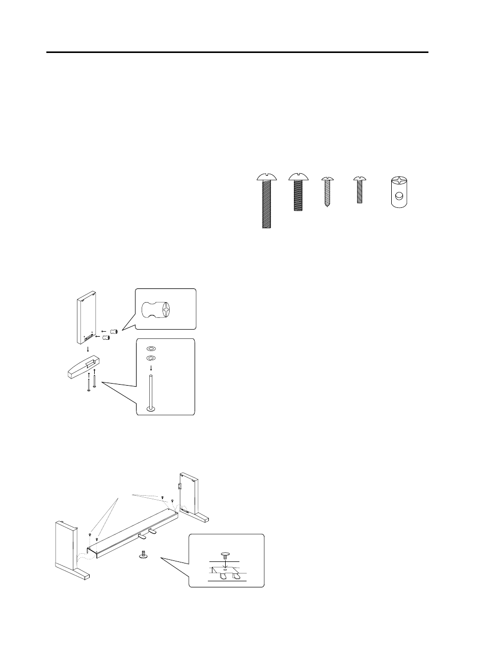 Assembling the stand | Kawai PN81 User Manual | Page 6 / 25