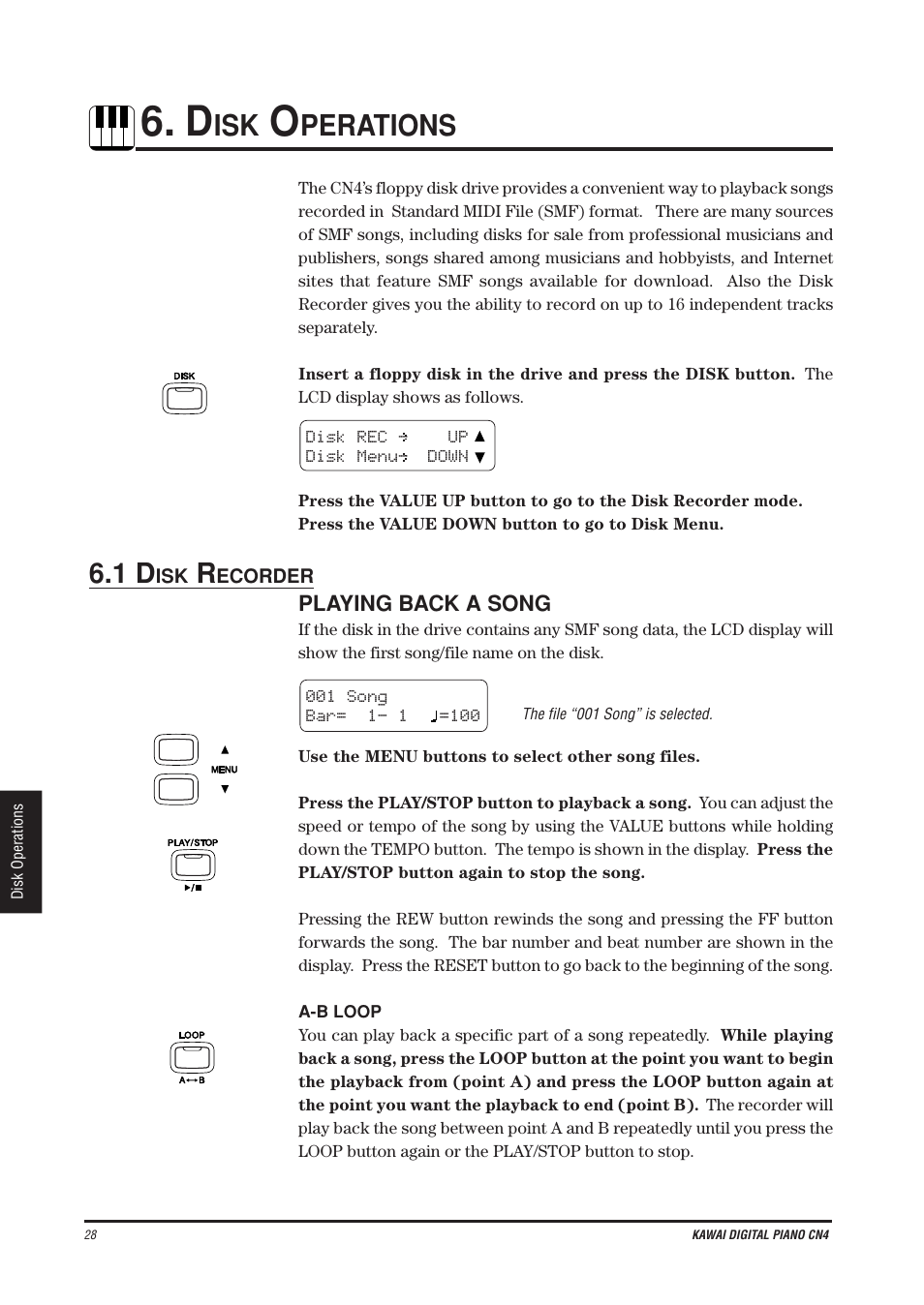 Perations | Kawai CN4 User Manual | Page 32 / 74