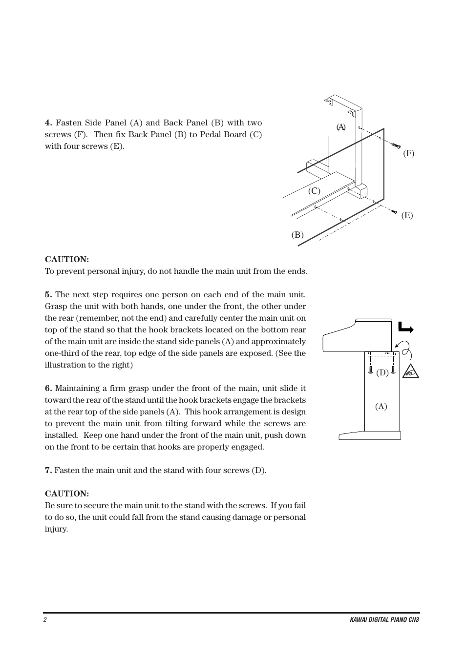 Kawai CN4 User Manual | Page 6 / 74