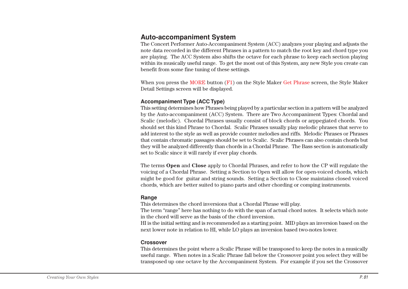 Kawai Concert Performer Series Digital Piano CP117 User Manual | Page 87 / 180