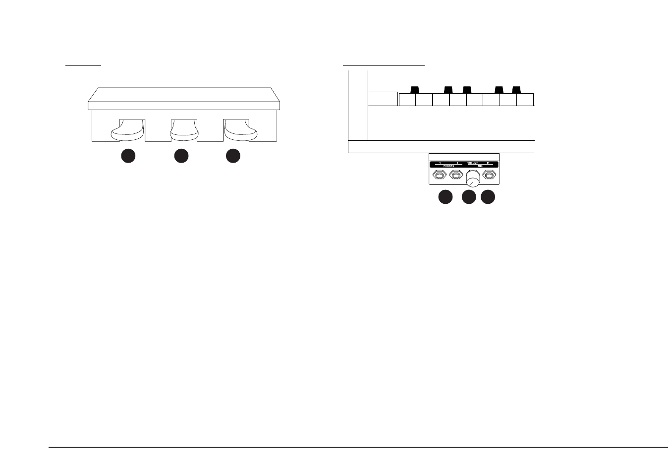 Front terminals pedals | Kawai CP205/CP185 User Manual | Page 10 / 214