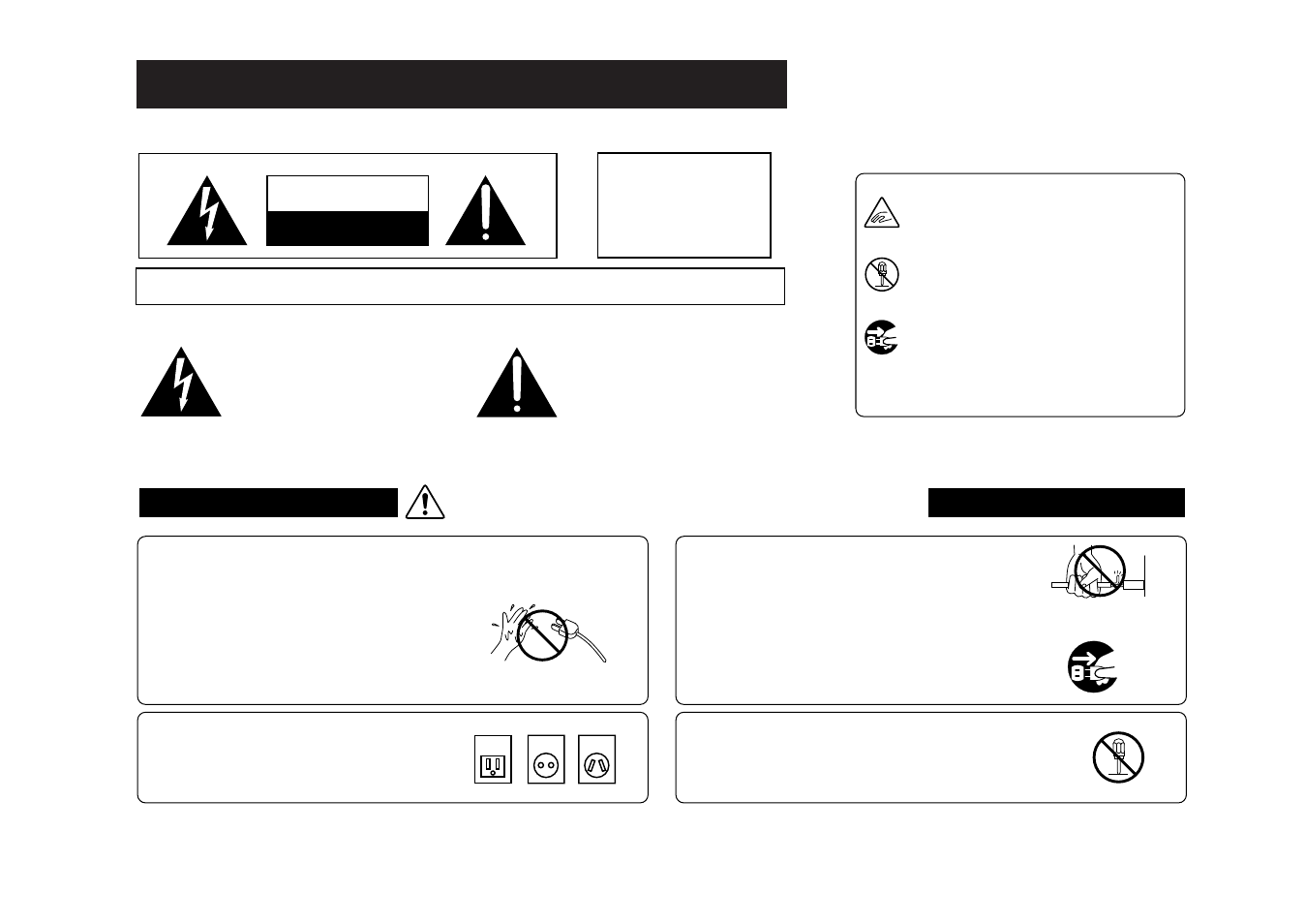 Important safety instructions, Save these instructions, Caution | Warning, Avis : risque de choc electrique | Kawai CP205/CP185 User Manual | Page 3 / 214