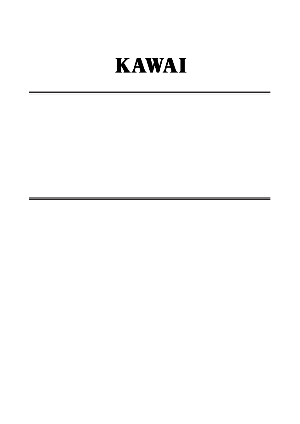 Kawai CA1000 User Manual | 86 pages