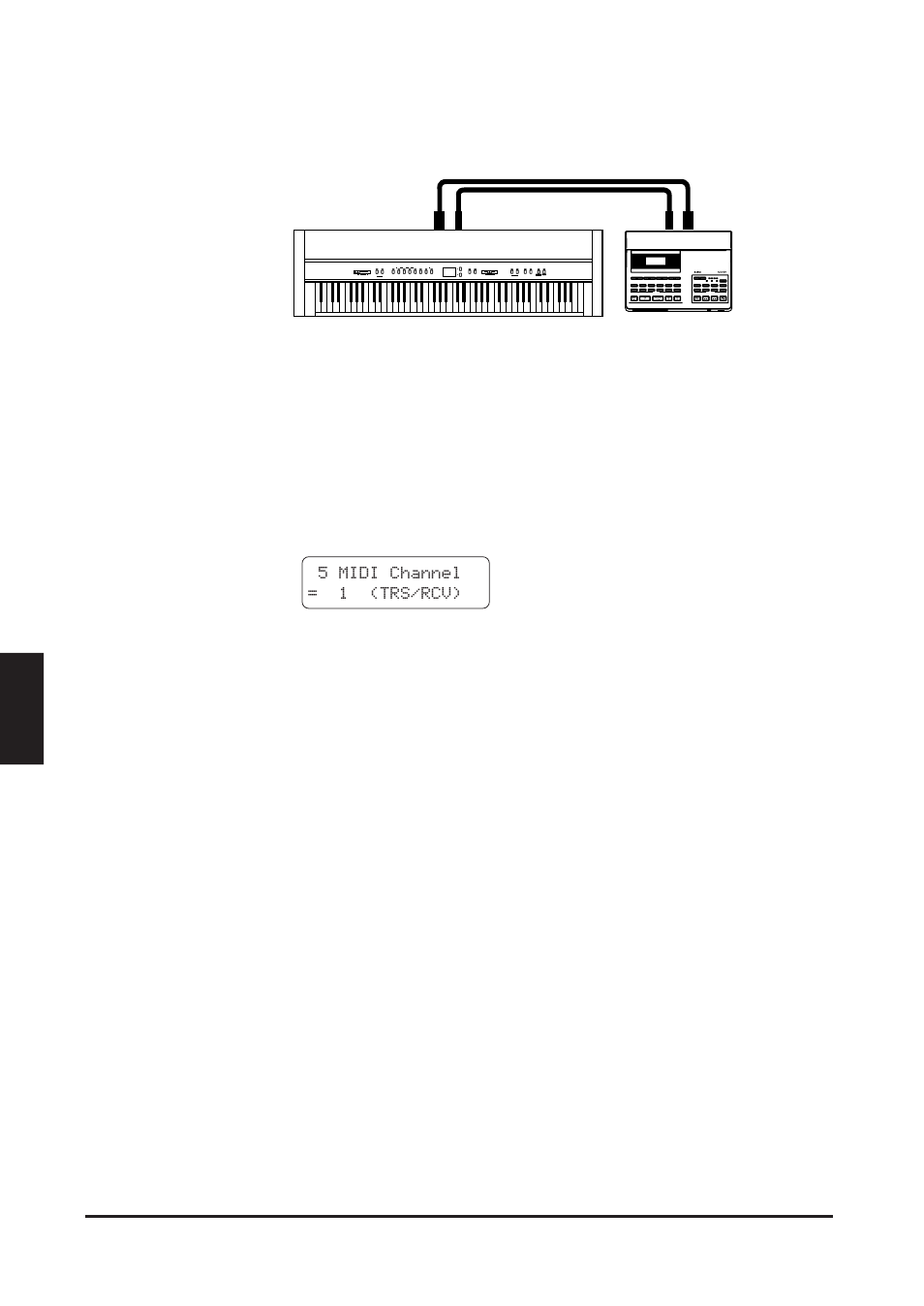 5 midi channel = 1 (trs/rcv) | Kawai CA1000 User Manual | Page 32 / 86