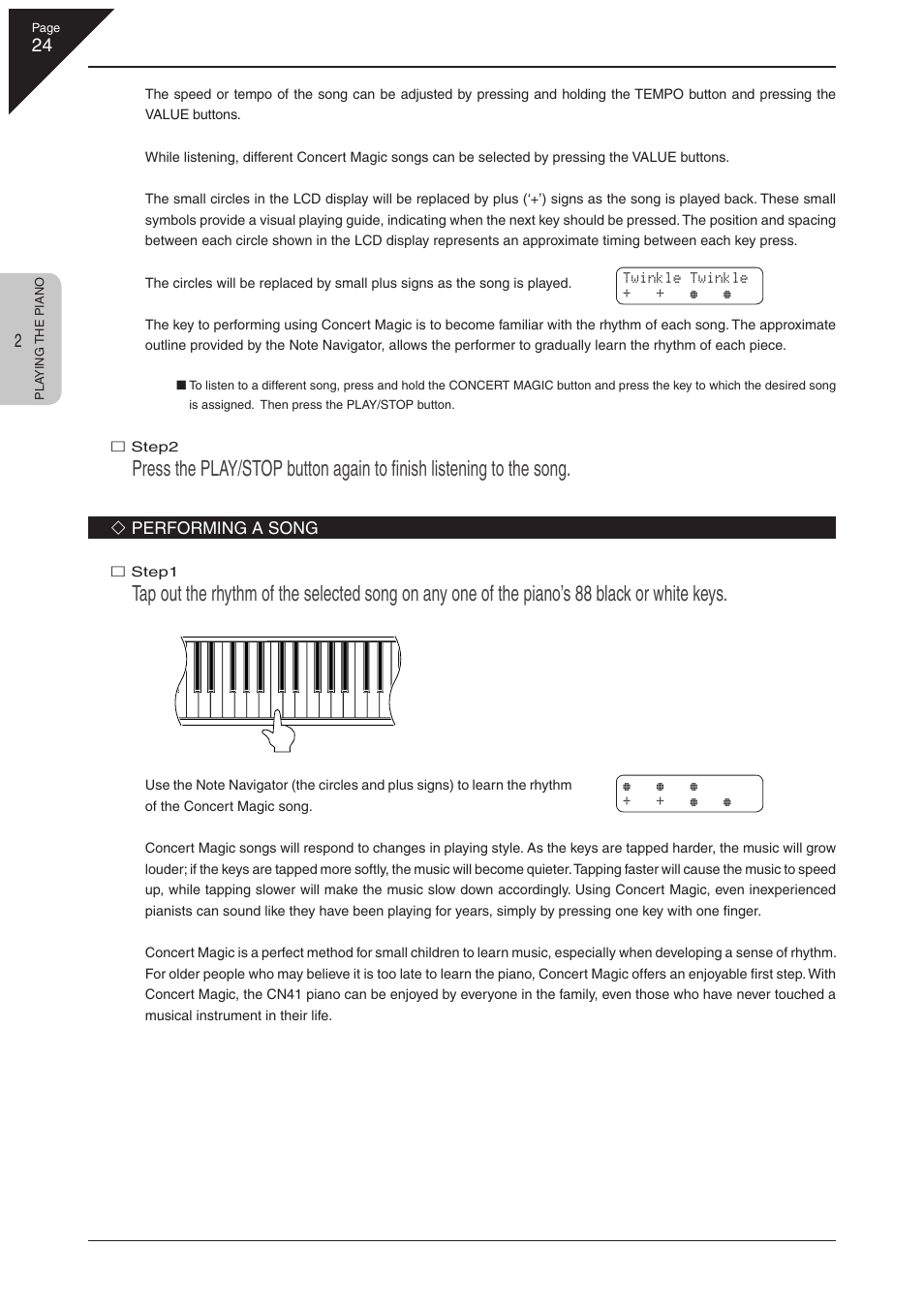 Kawai CN41 User Manual | Page 24 / 80