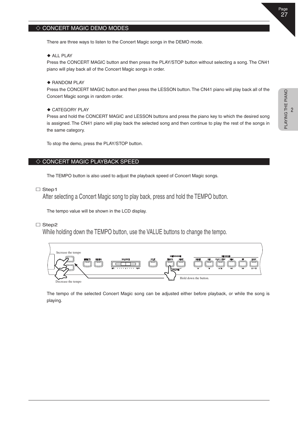 Kawai CN41 User Manual | Page 27 / 80