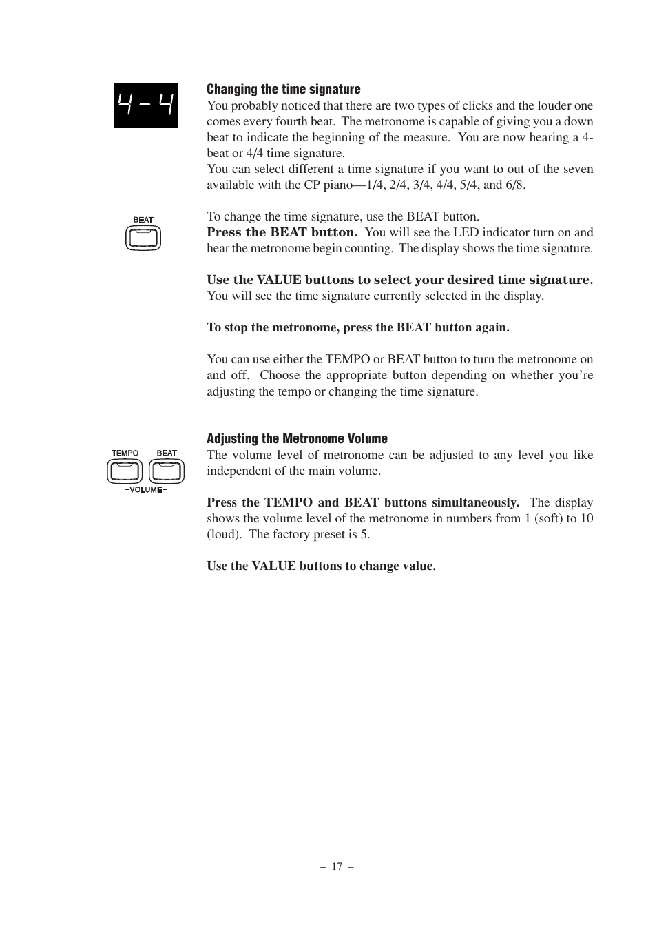 Kawai CP67 User Manual | Page 17 / 36