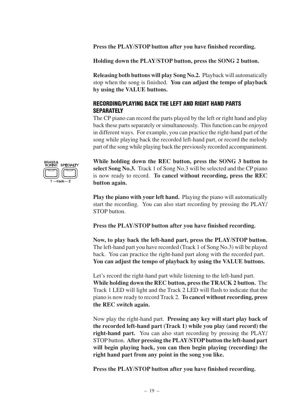 Kawai CP67 User Manual | Page 19 / 36