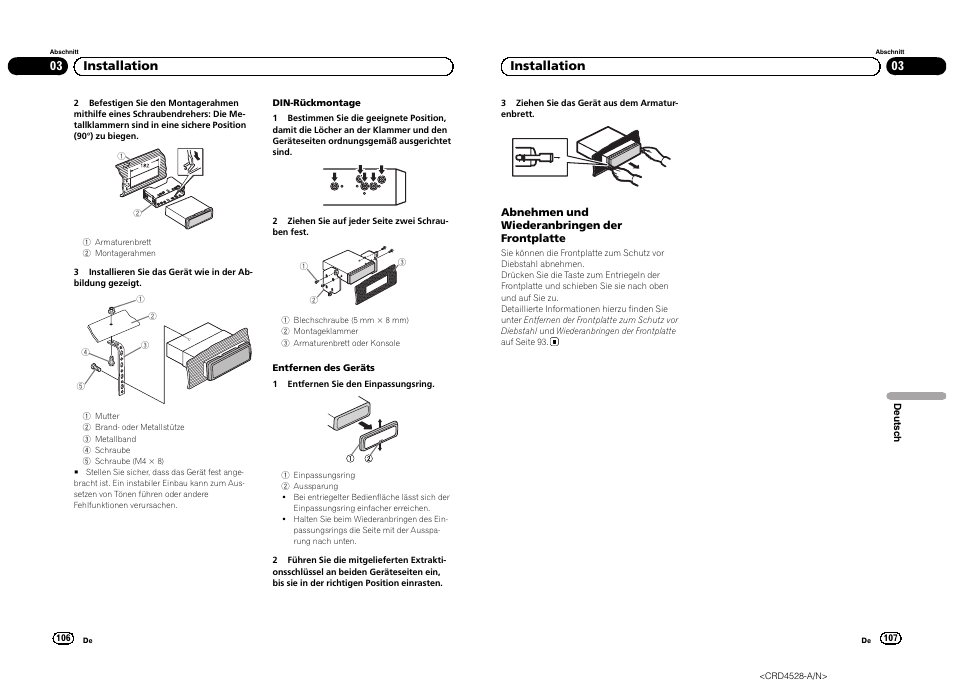 03 installation | Pioneer DEH-2300UB User Manual | Page 54 / 84