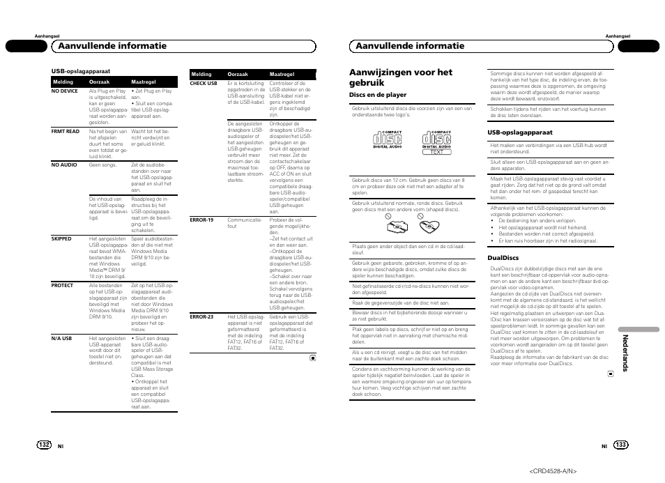 Aanvullende informatie | Pioneer DEH-2300UB User Manual | Page 67 / 84