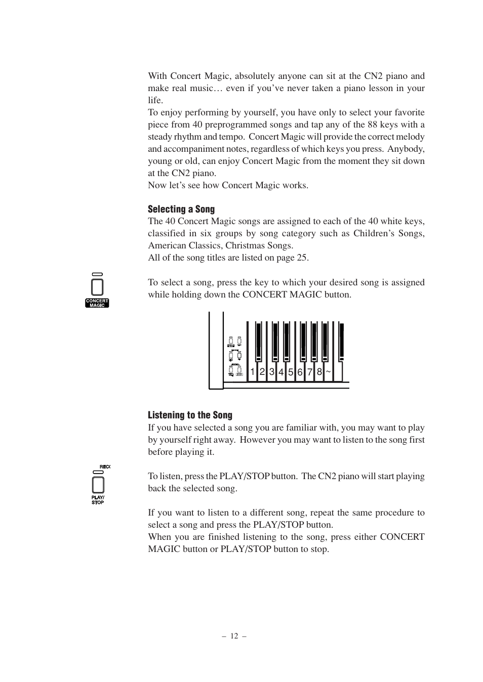 Kawai CN2 User Manual | Page 12 / 28