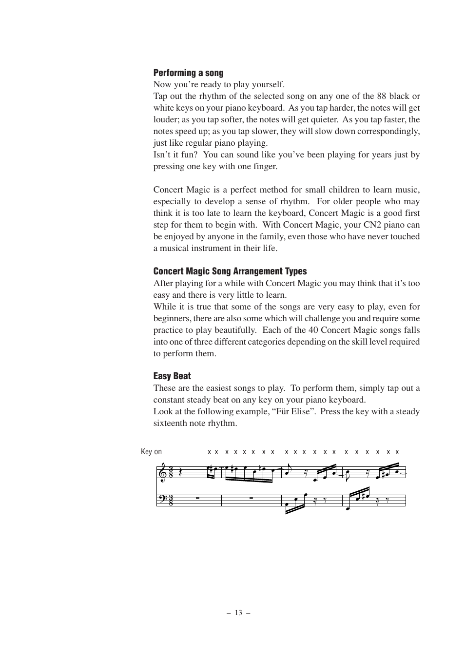 Kawai CN2 User Manual | Page 13 / 28