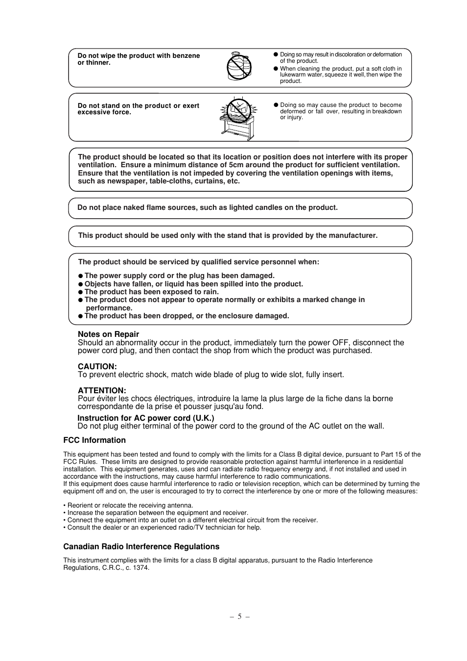 Kawai CN2 User Manual | Page 5 / 28