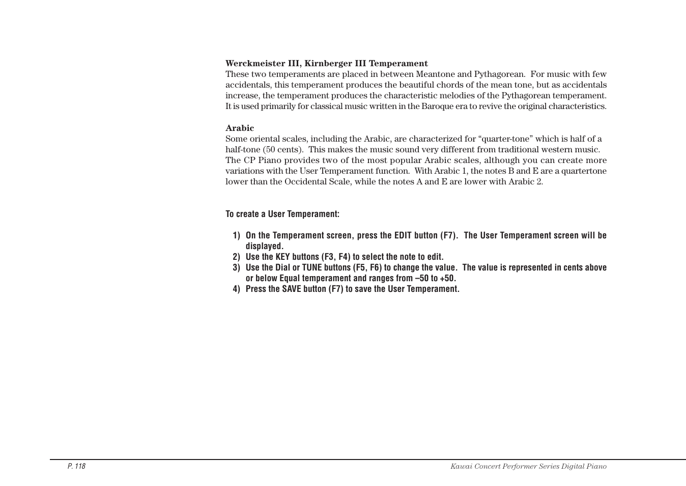 Kawai CP115 User Manual | Page 124 / 182