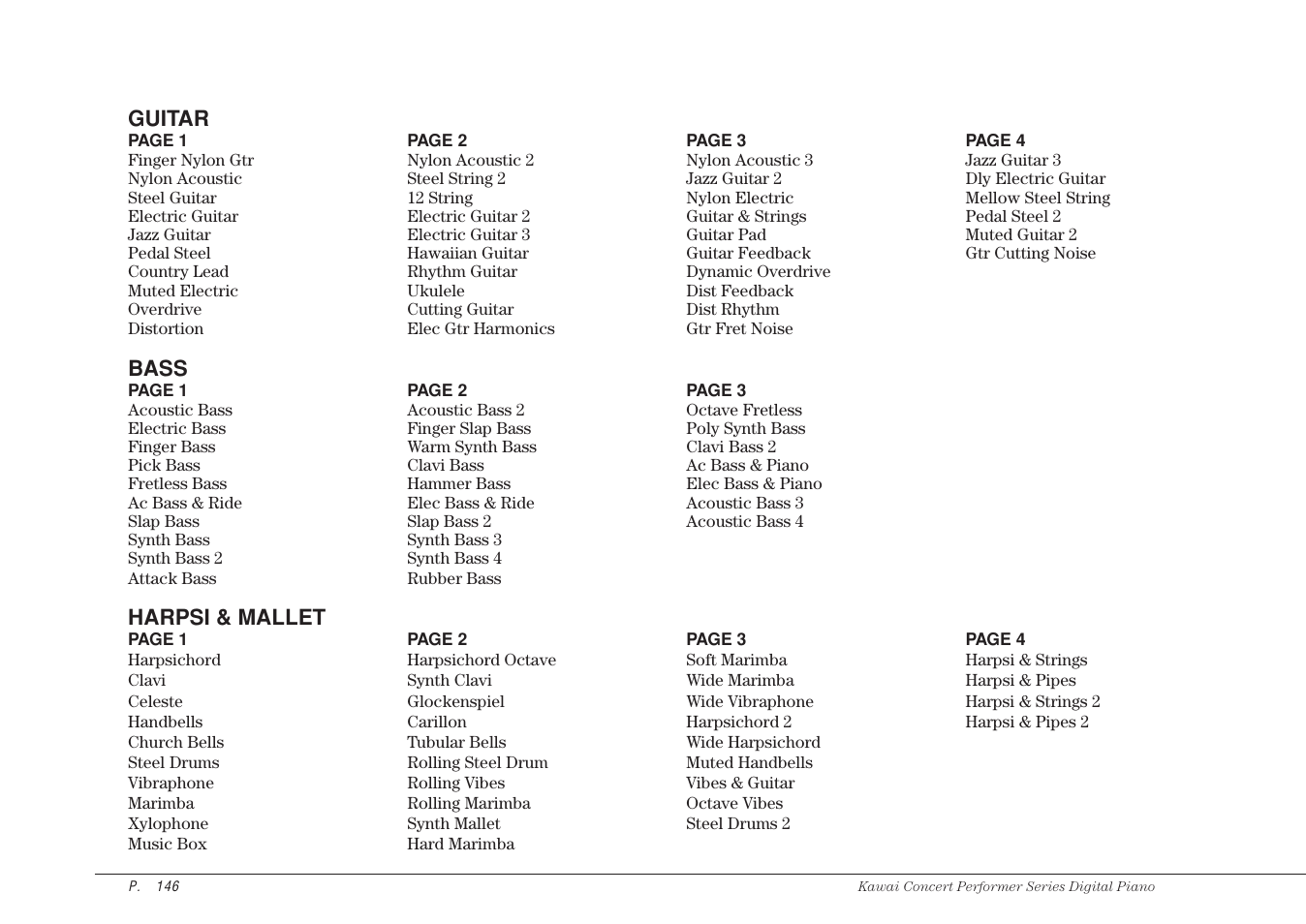 Kawai CP115 User Manual | Page 152 / 182