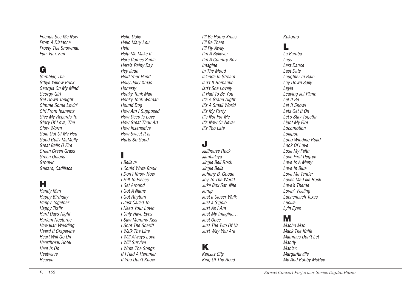 Kawai CP115 User Manual | Page 158 / 182