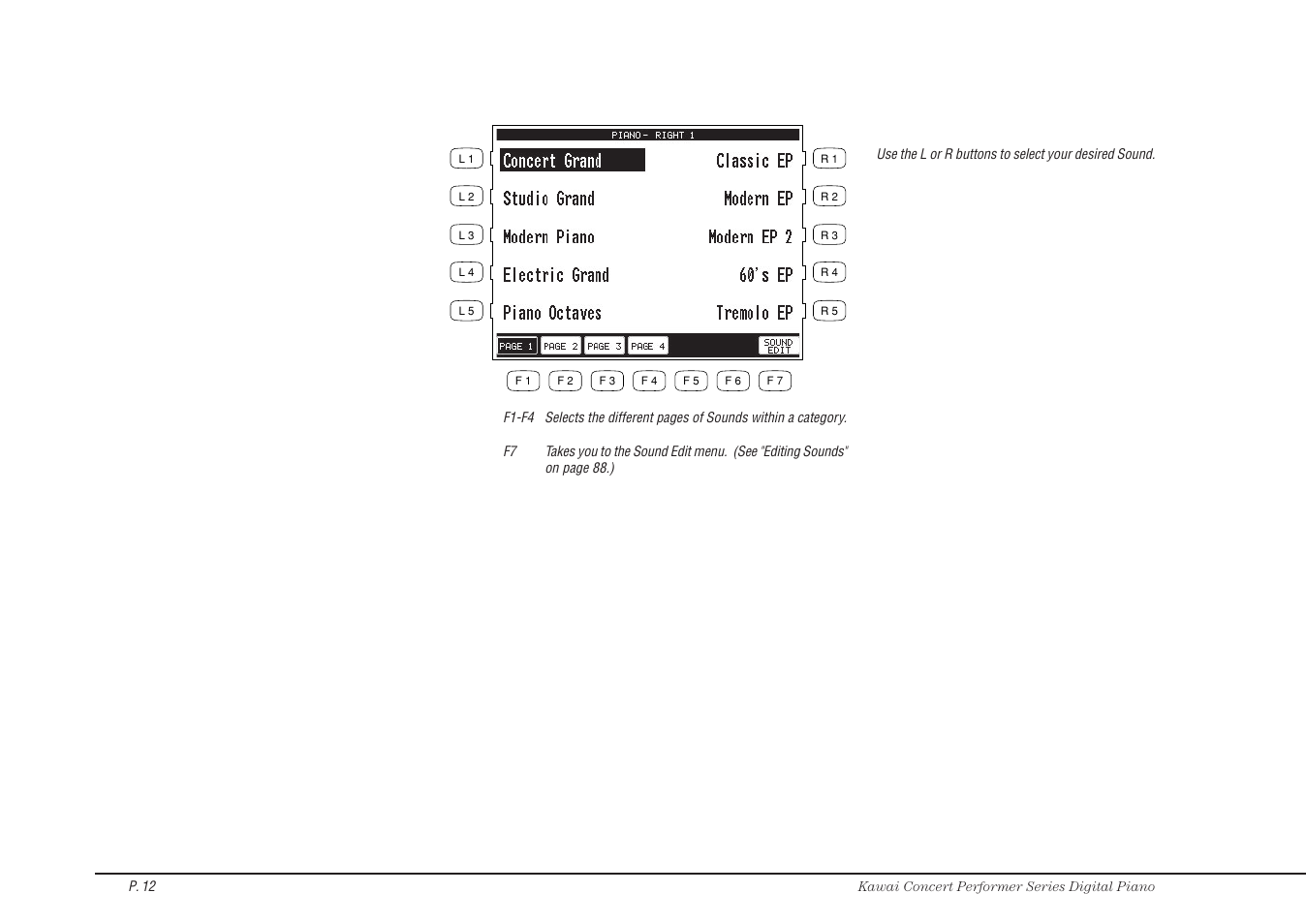 Kawai CP115 User Manual | Page 18 / 182