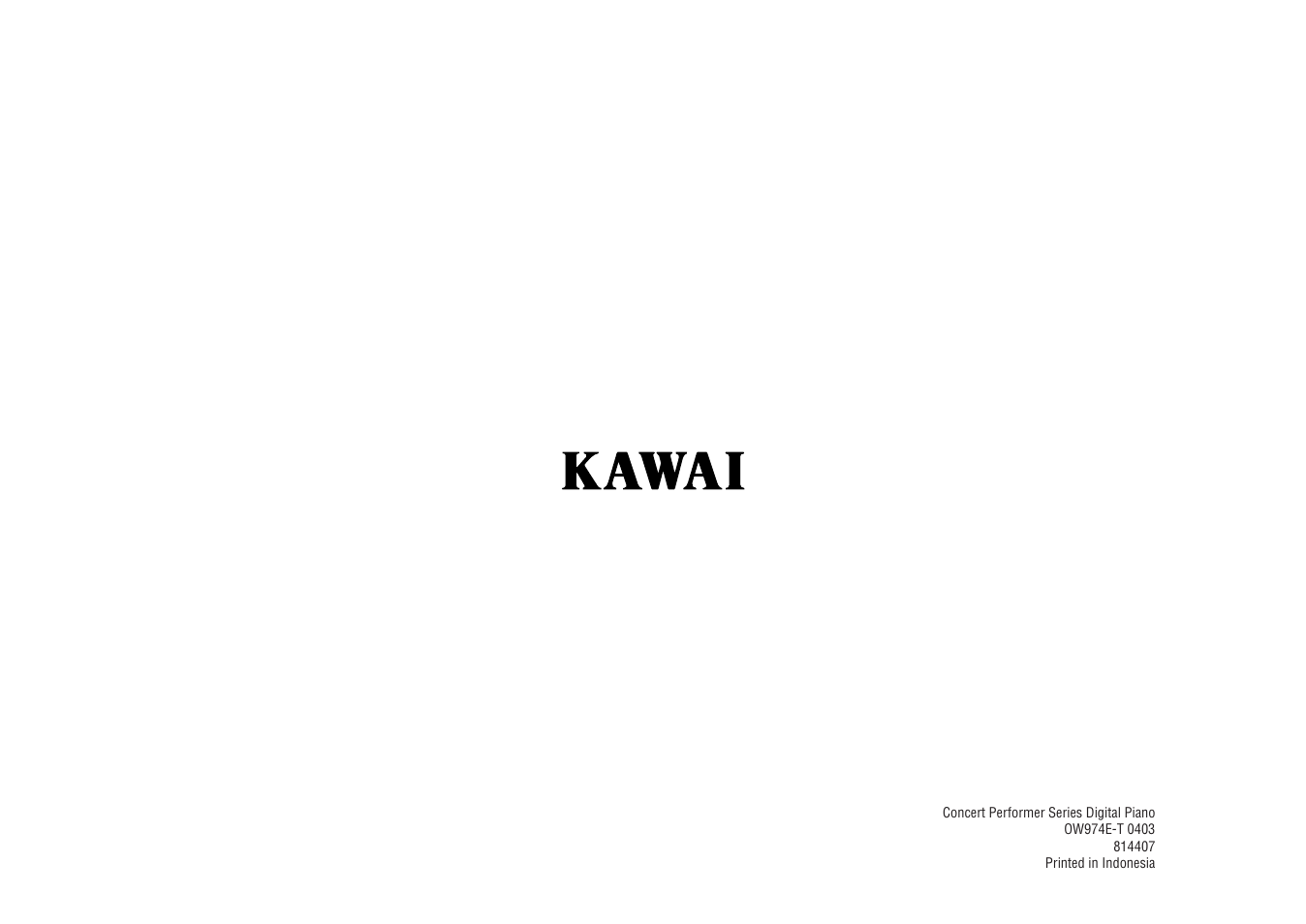 Kawai CP115 User Manual | Page 182 / 182