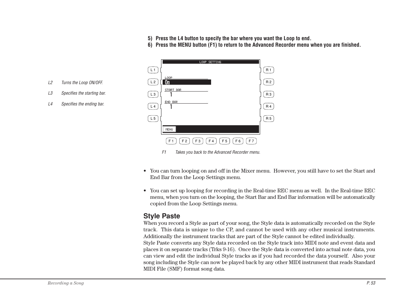 Style paste | Kawai CP115 User Manual | Page 59 / 182