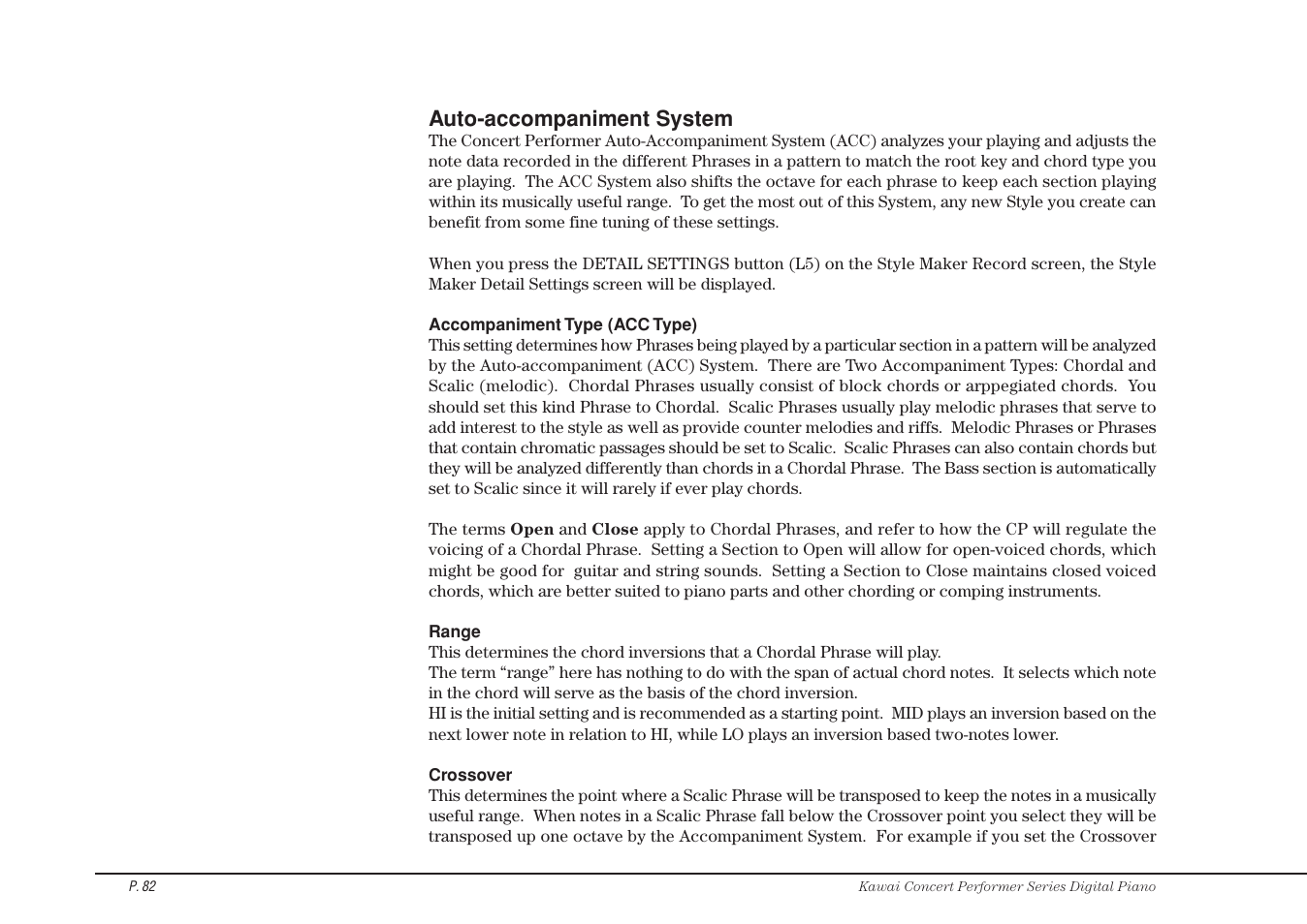 Kawai CP115 User Manual | Page 88 / 182