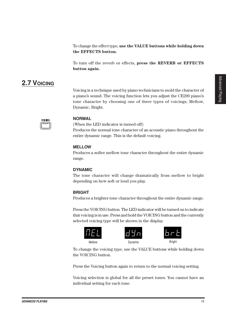 Kawai CE200 User Manual | Page 19 / 60