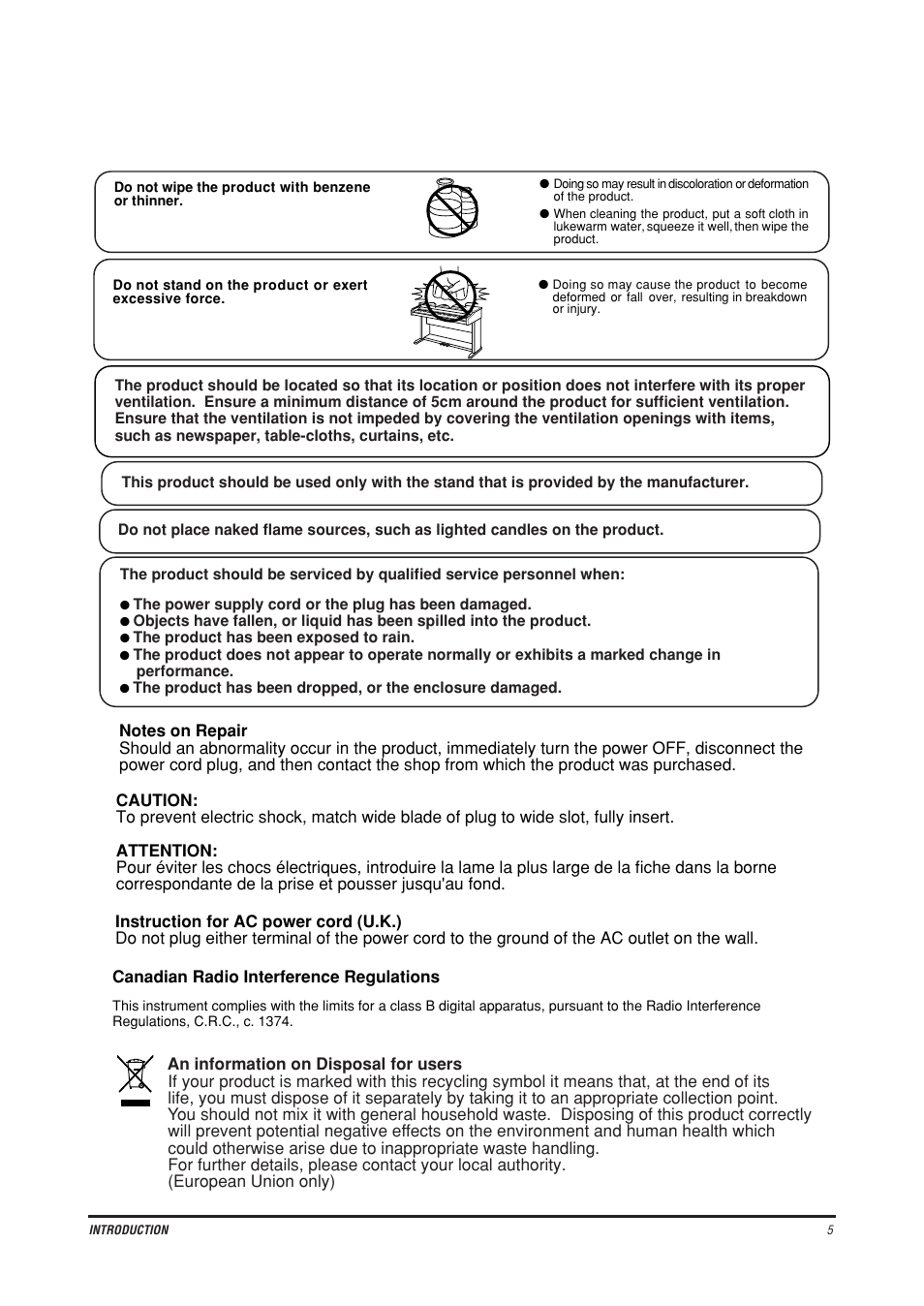 Kawai CE200 User Manual | Page 5 / 60