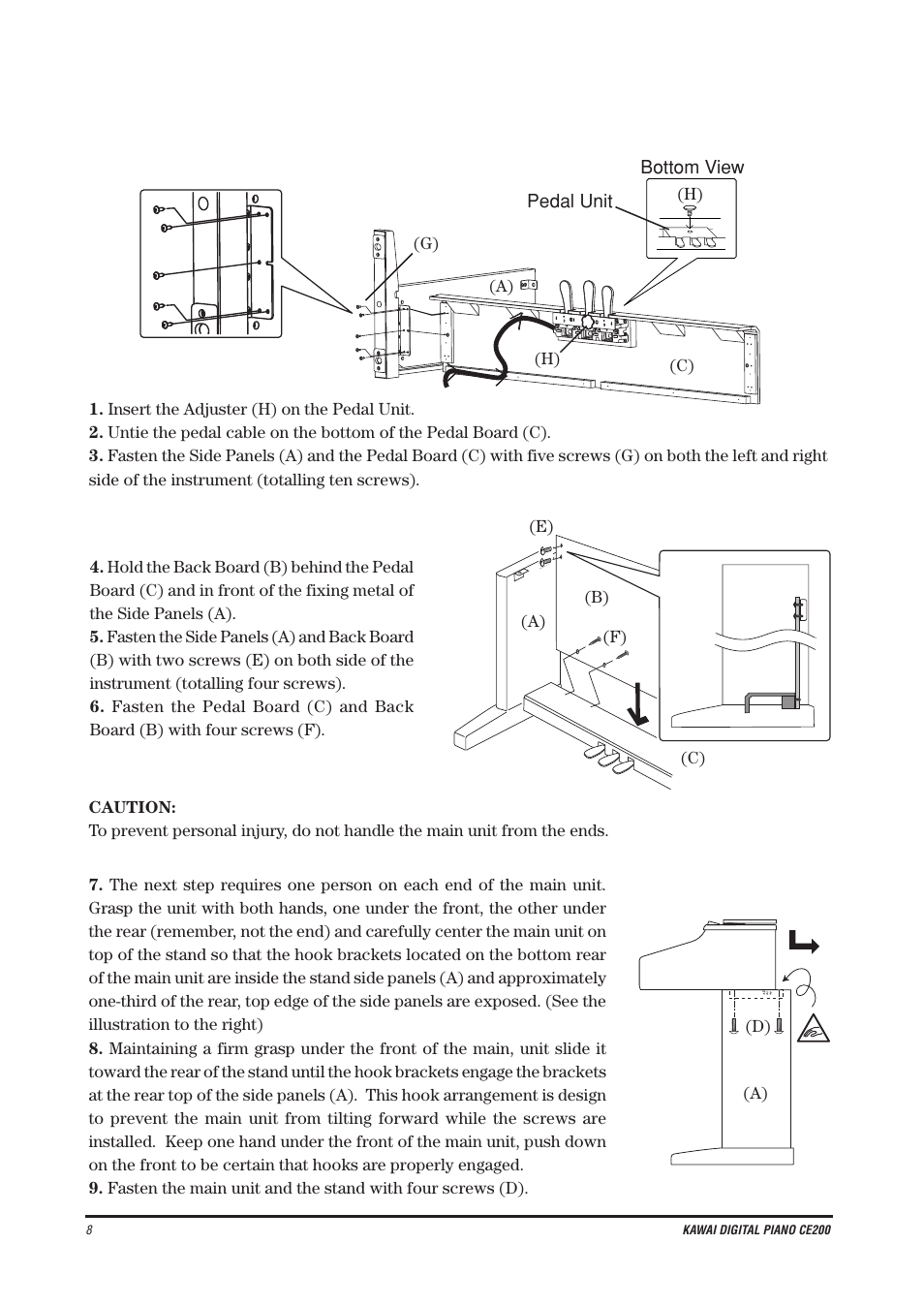 Kawai CE200 User Manual | Page 8 / 60