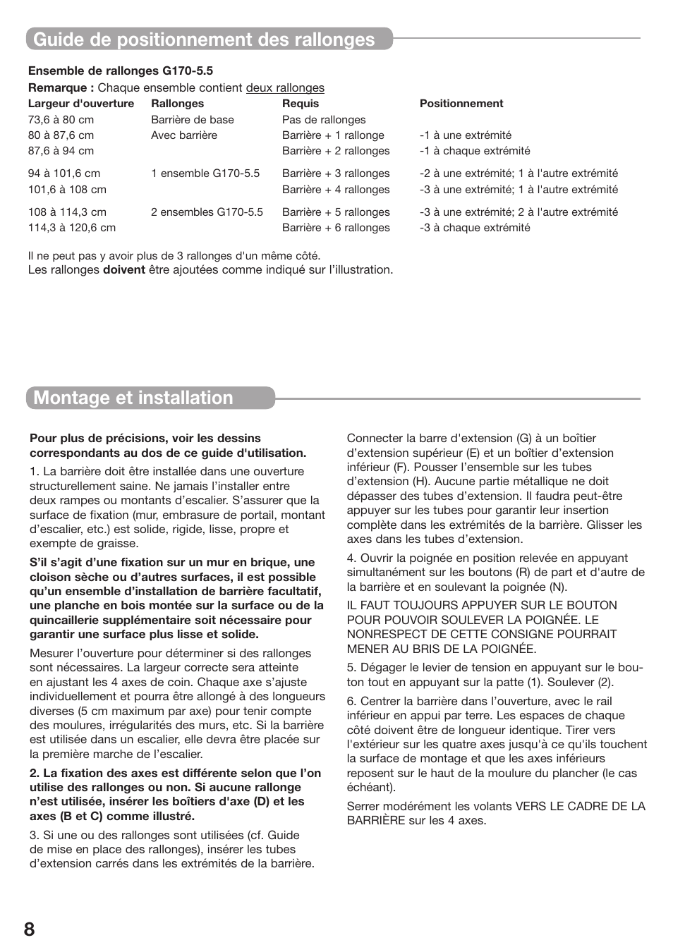 Kidco The Metro Gateway G170 User Manual | Page 8 / 22