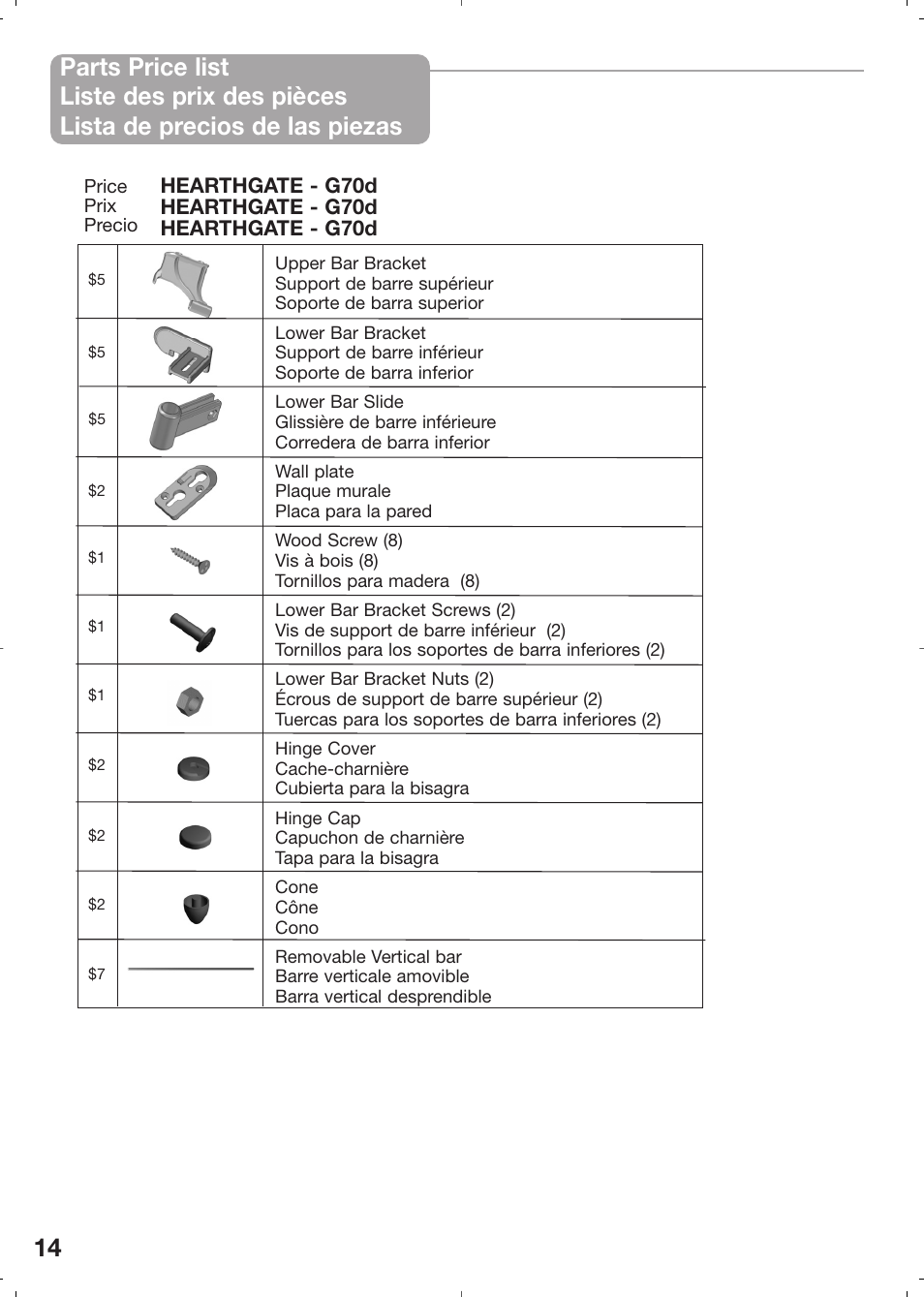 Kidco HearthGate G70d User Manual | Page 14 / 22