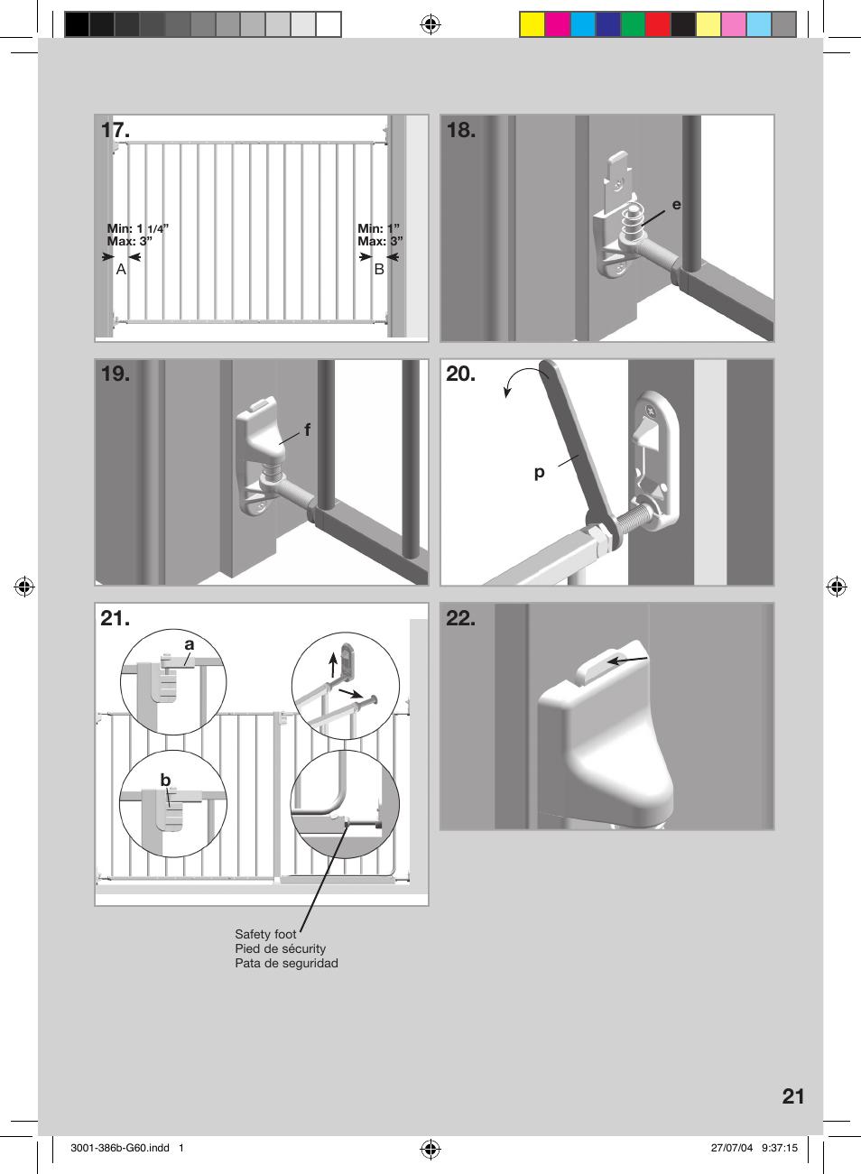 Kidco G60c User Manual | Page 17 / 18