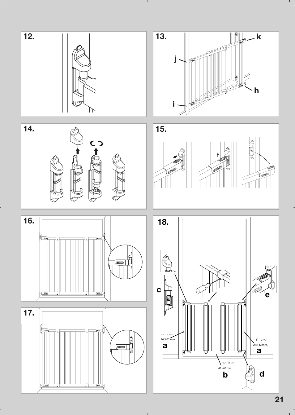 Kidco Angle Mount Safeway Gate G22a User Manual | Page 18 / 19