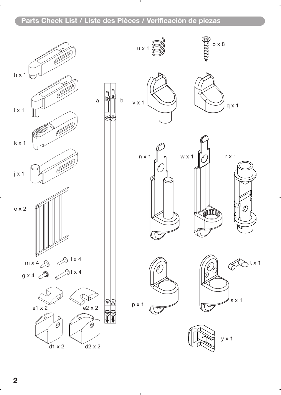 Kidco Angle Mount Safeway Gate G22a User Manual | Page 2 / 19