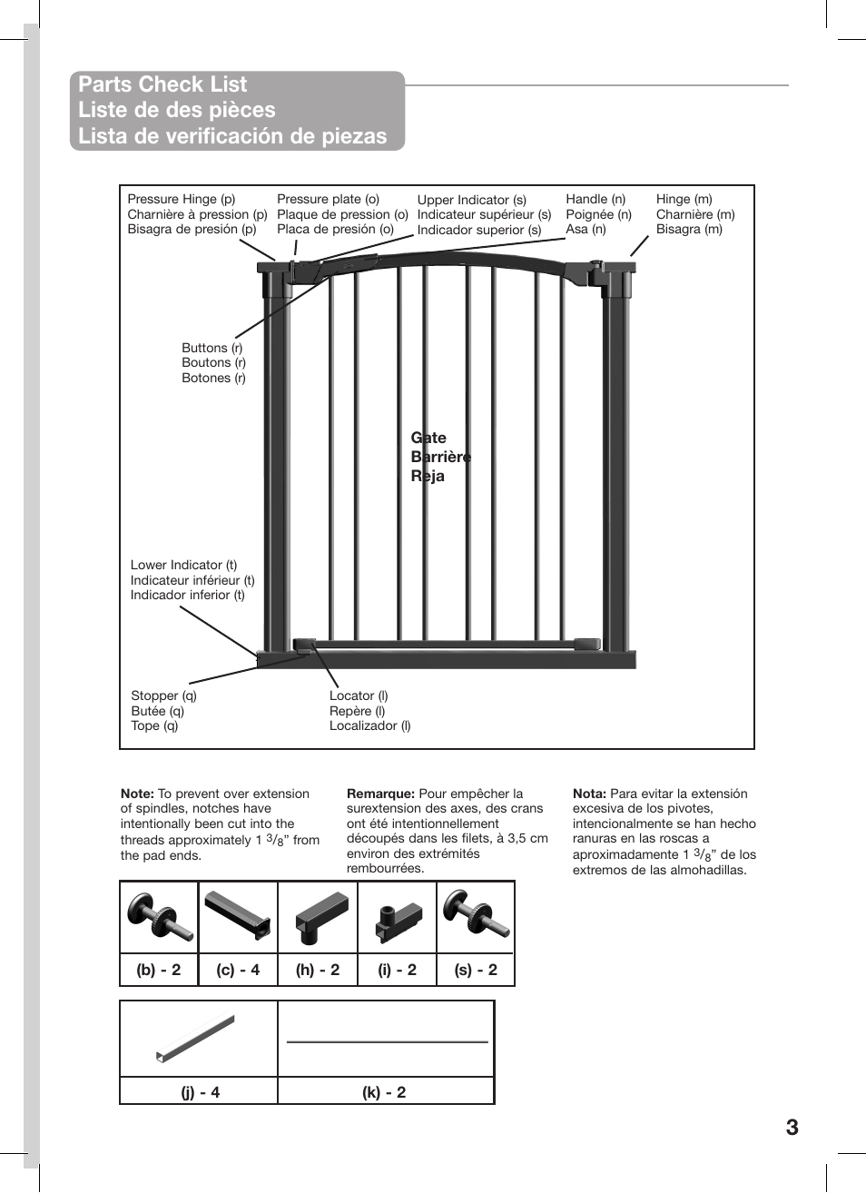 Kidco Premier Gateway G150 User Manual | Page 3 / 22