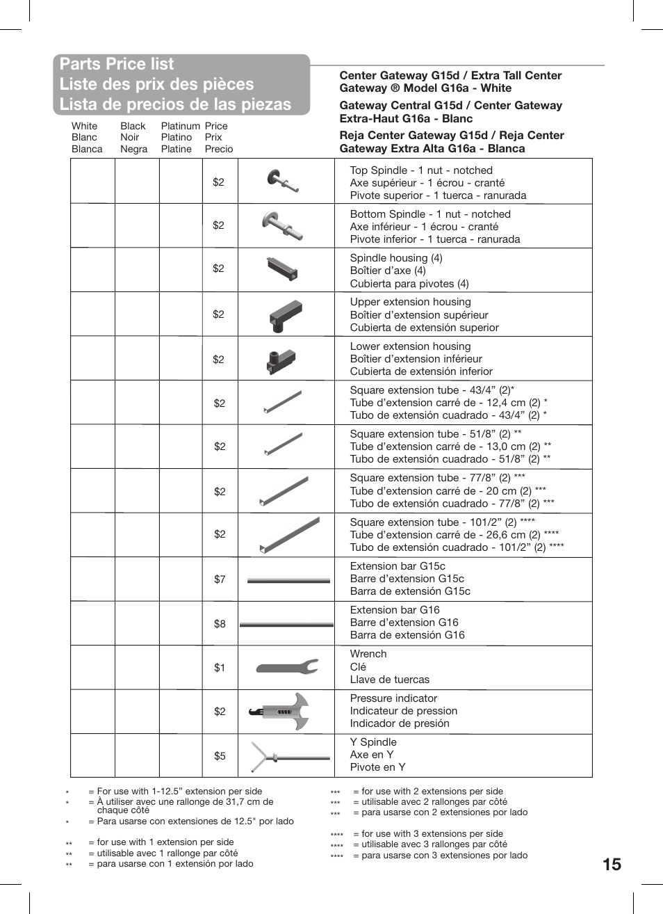 Kidco Extra Tall Center Gateway G16a User Manual | Page 15 / 22