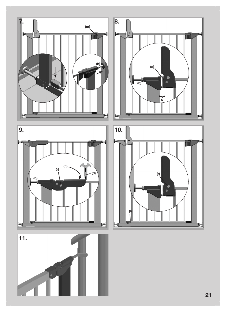 Kidco Extra Tall Center Gateway G16a User Manual | Page 21 / 22