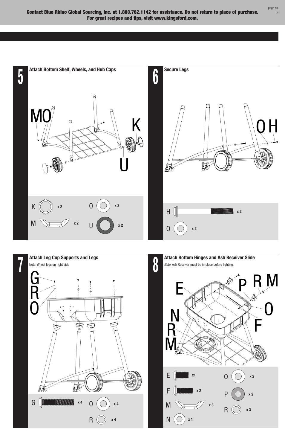 Kingsford CBC1132W User Manual | Page 5 / 20