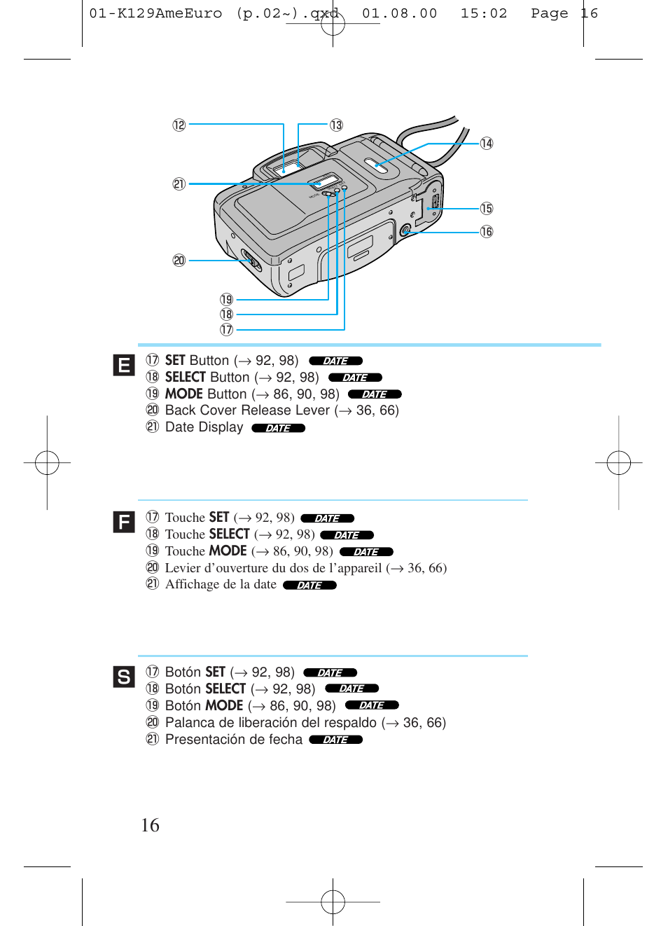 Kiev Camera CT1-7462-000 User Manual | Page 16 / 119