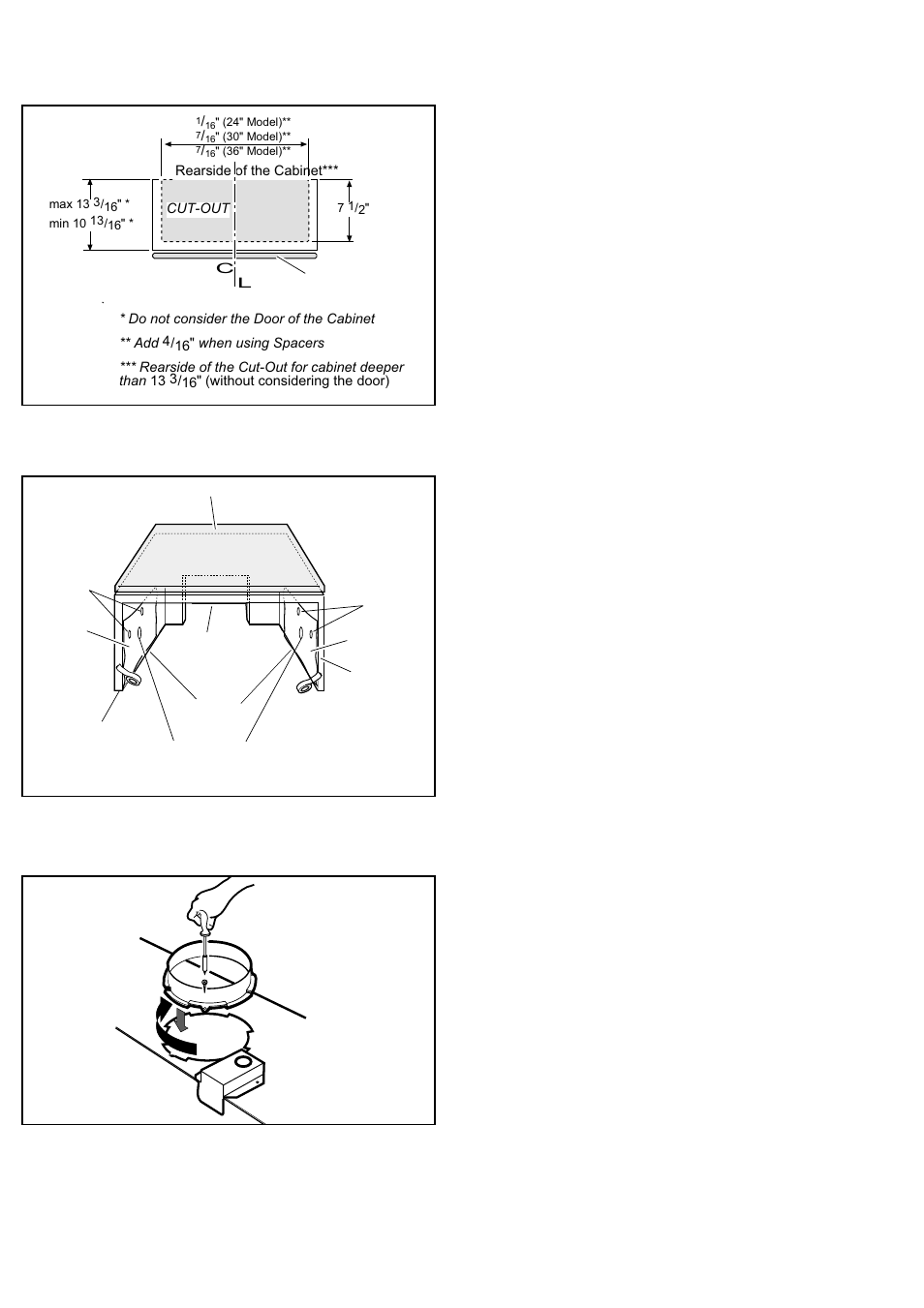 Installation, Prepare the cabinet for installation, Prepare the hood for installation | Kenyon B81200 Series User Manual | Page 4 / 12