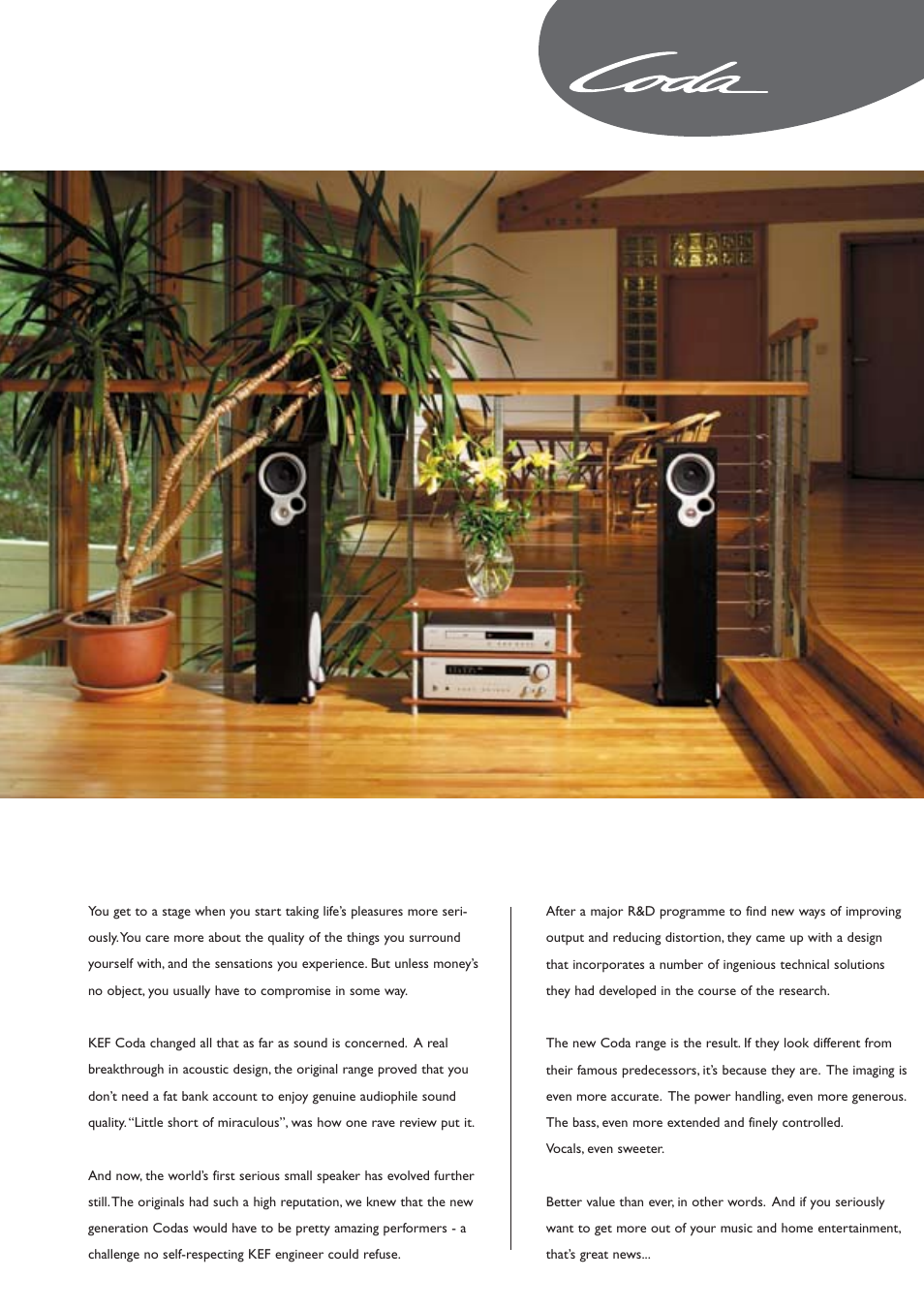 Serious value | KEF Audio KEF Coda7 User Manual | Page 3 / 6