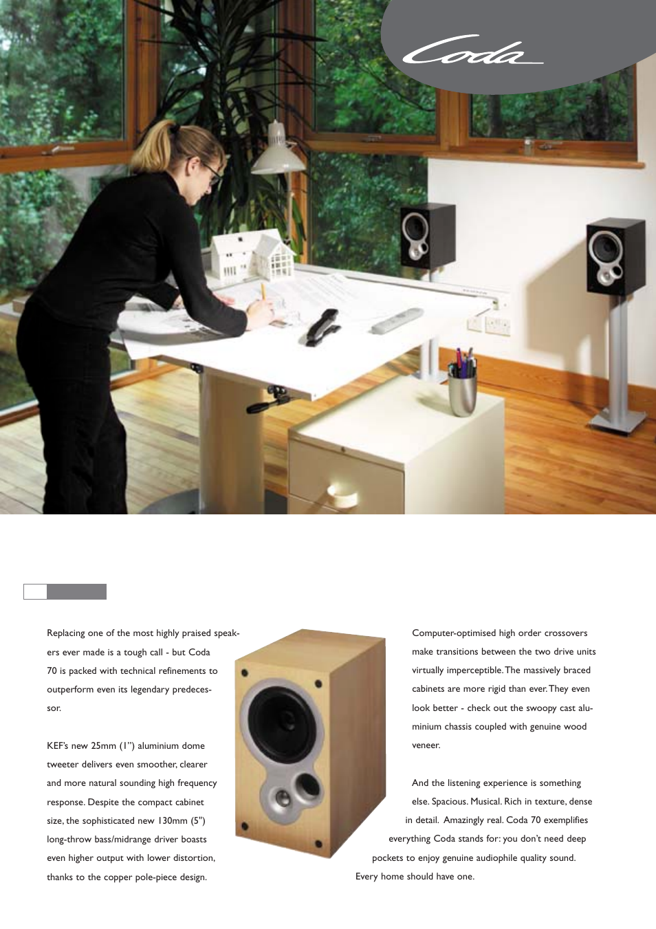 Coda 70 | KEF Audio KEF Coda7 User Manual | Page 5 / 6