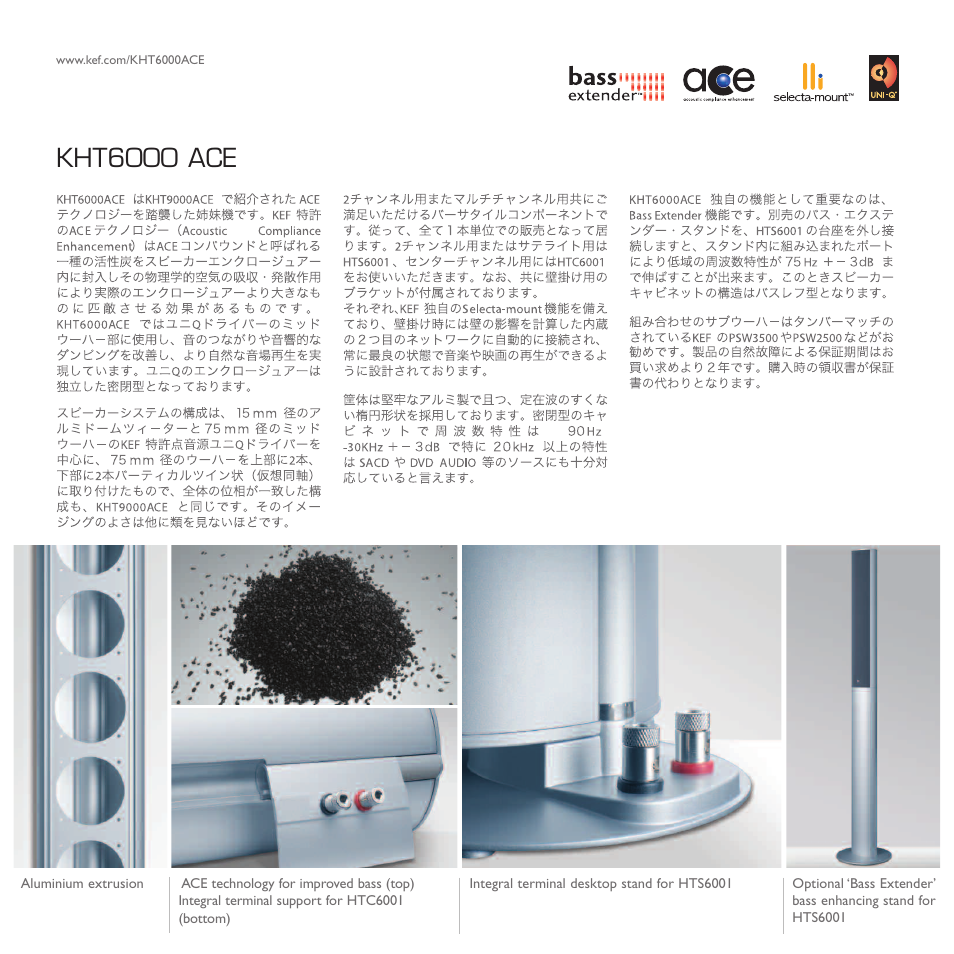 Kht6000 ace | KEF Audio HTC6001 User Manual | Page 4 / 4