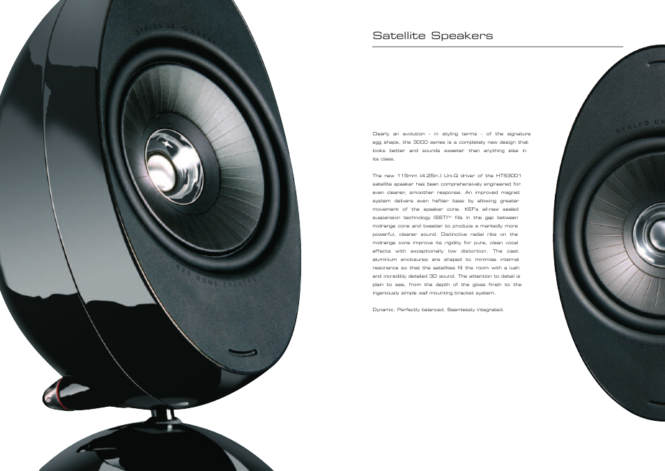 Satellite speakers | KEF Audio 3000 Series User Manual | Page 4 / 10